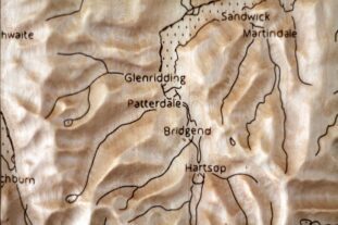 Lake District Four Piece Wall Map